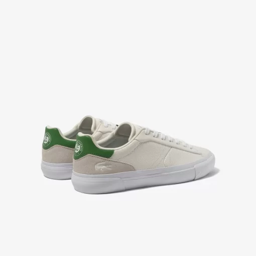 Lacoste Sneakers>Herren French Open Sneakers L006 Aus Leder Off Wht/Grn Wg1