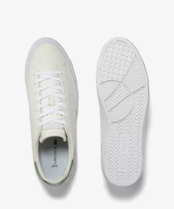 Lacoste Sneakers>Herren French Open Sneakers L006 Aus Leder Off Wht/Grn Wg1