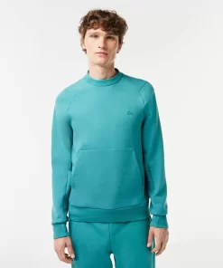 Lacoste Sweatshirts>Herren Jogger Rundhals-Sweatshirt Aus Baumwollmischung Mit Kangurutasche Blau Si0