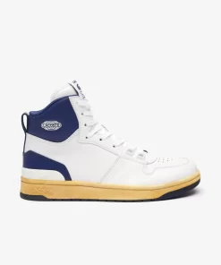 Lacoste Sneakers>Herren L001 Sneakers Aus Leder Mit Colour Pop White / Navy 042