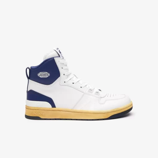 Lacoste Sneakers>Herren L001 Sneakers Aus Leder Mit Colour Pop White / Navy 042