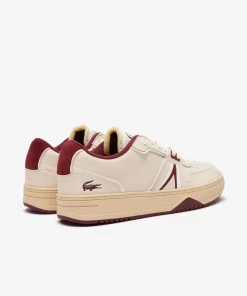 Lacoste Sneakers>Herren L001 Sneakers Aus Leder Mit Osen Wht/Burg 2G1