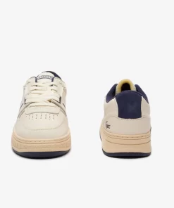 Lacoste Sneakers>Herren L001 Sneakers Aus Leder Mit Osen White / Navy 042