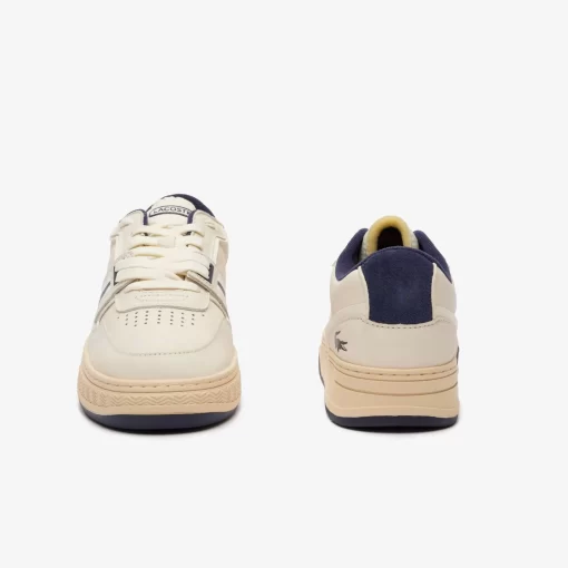 Lacoste Sneakers>Herren L001 Sneakers Aus Leder Mit Osen White / Navy 042