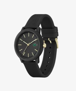 Lacoste Uhren>Herren 12.12 Armbanduhr Aus Schwarzem Silikon Schwarz 000