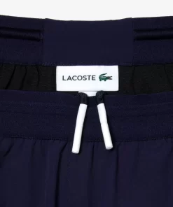 Lacoste Badebekleidung>Herren Badehose Aus Recyceltem Polyamid Mit Colourblock Navy Blau / Grun / Weis Yun