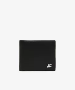 Lacoste Geldbörsen & Kleinlederwaren>Herren Brieftasche Mit Kontrastaufdruck Black 000