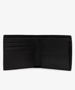 Lacoste Geldbörsen & Kleinlederwaren>Herren Brieftasche Mit Kontrastaufdruck Black 000