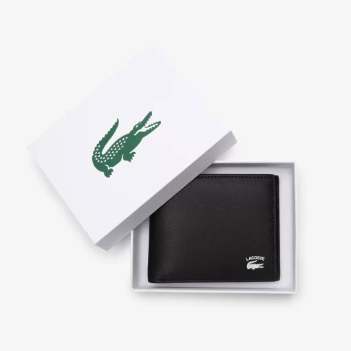 Lacoste Geldbörsen & Kleinlederwaren>Herren Brieftasche Mit Kontrastaufdruck Black 000