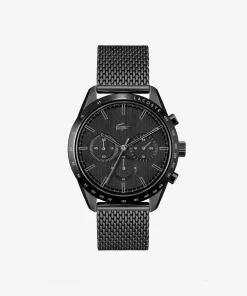 Lacoste Uhren>Herren Chronograph Boston Aus Schwarzem Edelstahl Schwarz 000