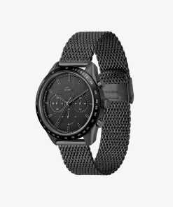 Lacoste Uhren>Herren Chronograph Boston Aus Schwarzem Edelstahl Schwarz 000