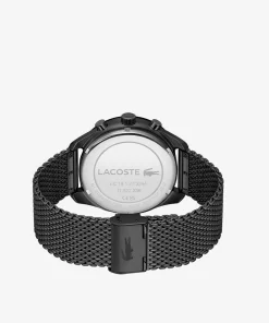 Lacoste Uhren>Herren Chronograph Boston Aus Schwarzem Edelstahl Schwarz 000