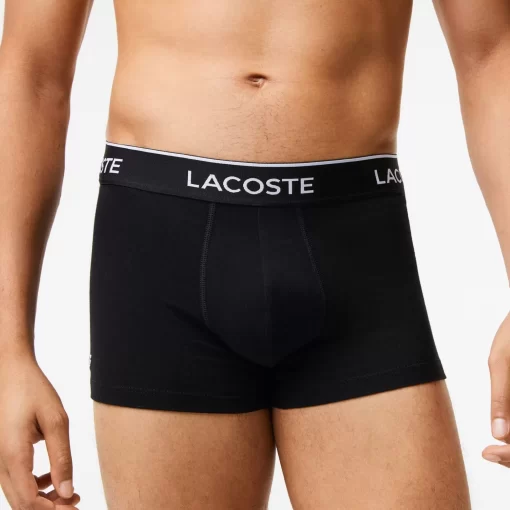 Lacoste Unterwäsche & Loungewear>Herren Geschenkset Mit Trunks Und Socken Schwarz 031