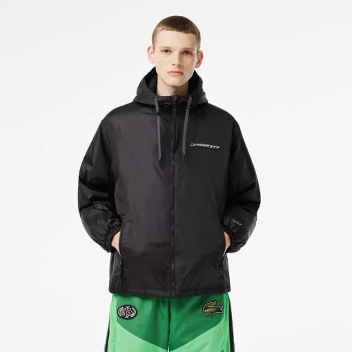 Lacoste Jacken & Mäntel>Herren Gesteppte Kapuzenjacke Schwarz C31