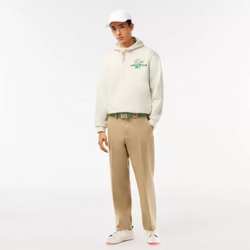 Lacoste Golf>Herren Golf Kapuzenpulli Weis 70V