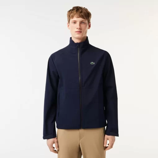 Lacoste Golf>Herren Golf Wasserfeste Windjacke Navy Blau 423