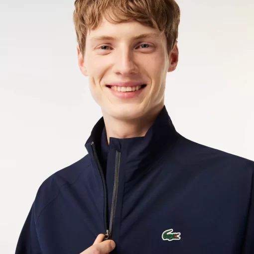 Lacoste Golf>Herren Golf Wasserfeste Windjacke Navy Blau 423