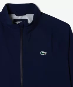 Lacoste Golf>Herren Golf Wasserfeste Windjacke Navy Blau 423