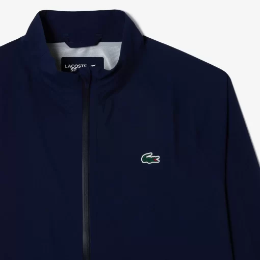 Lacoste Golf>Herren Golf Wasserfeste Windjacke Navy Blau 423