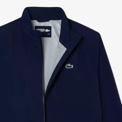 Lacoste Golf>Herren Golf Wasserfeste Windjacke Navy Blau 423