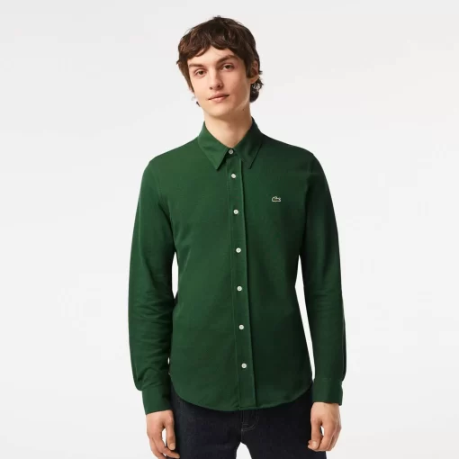 Lacoste Hemden>Herren Hemd Aus Baumwoll-Pique Grun 132