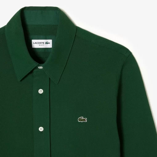 Lacoste Hemden>Herren Hemd Aus Baumwoll-Pique Grun 132