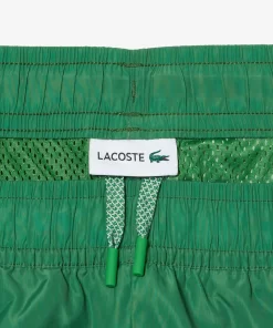 Lacoste Hosen & Shorts>Herren Hosen Mit Ombre-Schachbrettmuster Grun / Blau Chy