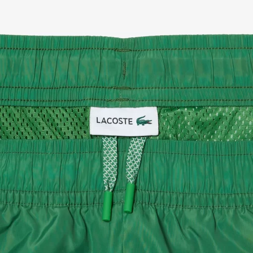 Lacoste Hosen & Shorts>Herren Hosen Mit Ombre-Schachbrettmuster Grun / Blau Chy