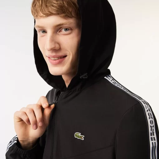 Lacoste Jacken & Mäntel>Herren Jacke Aus Recyceltem Polyester Schwarz 031