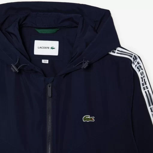 Lacoste Jacken & Mäntel>Herren Jacke Aus Recyceltem Polyester Navy Blau 166