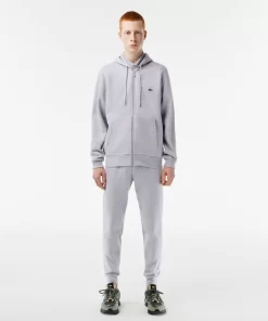 Lacoste Trainingsanzüge>Herren Jogger Kapuzen-Trainingsanzug Heidekraut Grau Cca