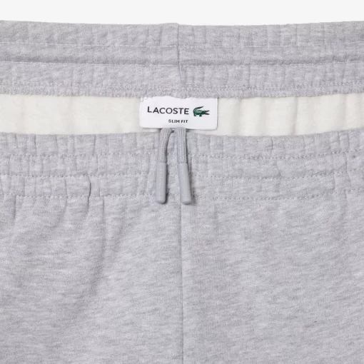 Lacoste Trainingsanzüge>Herren Jogger Kapuzen-Trainingsanzug Heidekraut Grau Cca