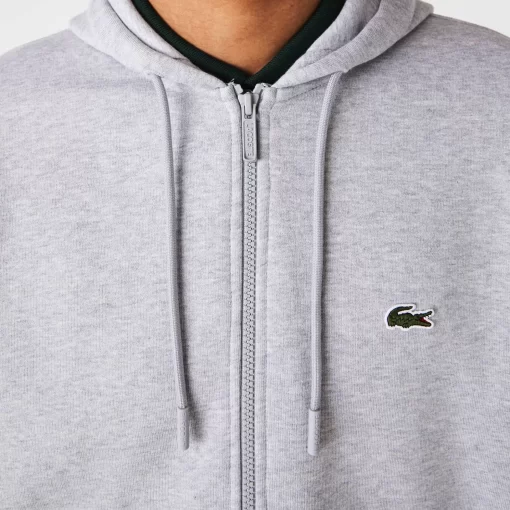 Lacoste Trainingsanzüge>Herren Jogger Kapuzen-Trainingsanzug Heidekraut Grau Cca