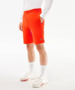 Lacoste Trainingsanzüge>Herren Jogger Shorts Aus Aufgerautem Bio-Baumwoll-Fleece Orange Sji