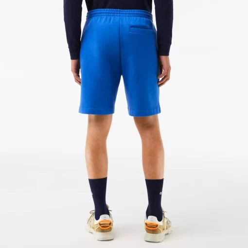 Lacoste Hosen & Shorts>Herren Jogger Shorts Aus Aufgerautem Bio-Baumwoll-Fleece Konigsblau Kxb