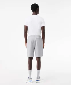 Lacoste Hosen & Shorts>Herren Jogger Shorts Aus Aufgerautem Bio-Baumwoll-Fleece Heidekraut Grau Cca