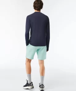 Lacoste Hosen & Shorts>Herren Jogger Shorts Aus Aufgerautem Bio-Baumwoll-Fleece Pastille Minzgrun Lgf