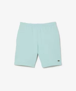 Lacoste Hosen & Shorts>Herren Jogger Shorts Aus Aufgerautem Bio-Baumwoll-Fleece Pastille Minzgrun Lgf