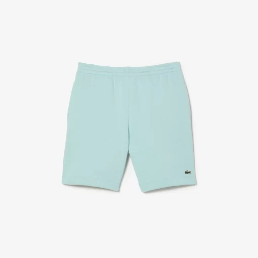 Lacoste Hosen & Shorts>Herren Jogger Shorts Aus Aufgerautem Bio-Baumwoll-Fleece Pastille Minzgrun Lgf