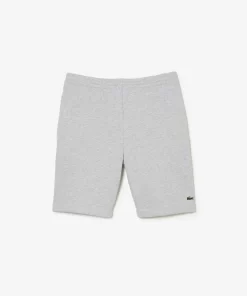 Lacoste Hosen & Shorts>Herren Jogger Shorts Aus Aufgerautem Bio-Baumwoll-Fleece Heidekraut Grau Cca