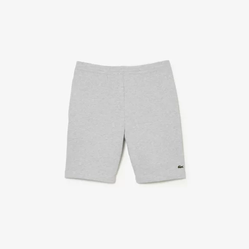 Lacoste Hosen & Shorts>Herren Jogger Shorts Aus Aufgerautem Bio-Baumwoll-Fleece Heidekraut Grau Cca