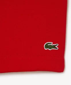 Lacoste Hosen & Shorts>Herren Jogger Shorts Aus Aufgerautem Bio-Baumwoll-Fleece Rot 240