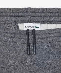 Lacoste Hosen & Shorts>Herren Jogger Shorts Aus Aufgerautem Bio-Baumwoll-Fleece Dunkelgrau E8G