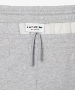 Lacoste Hosen & Shorts>Herren Jogger Shorts Aus Aufgerautem Bio-Baumwoll-Fleece Heidekraut Grau Cca