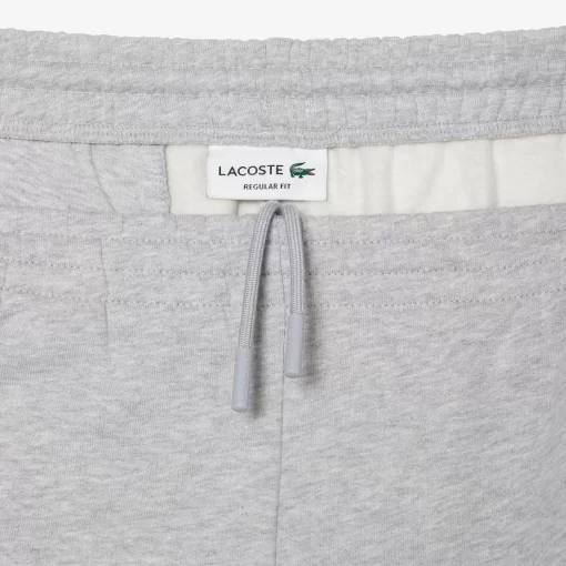 Lacoste Hosen & Shorts>Herren Jogger Shorts Aus Aufgerautem Bio-Baumwoll-Fleece Heidekraut Grau Cca