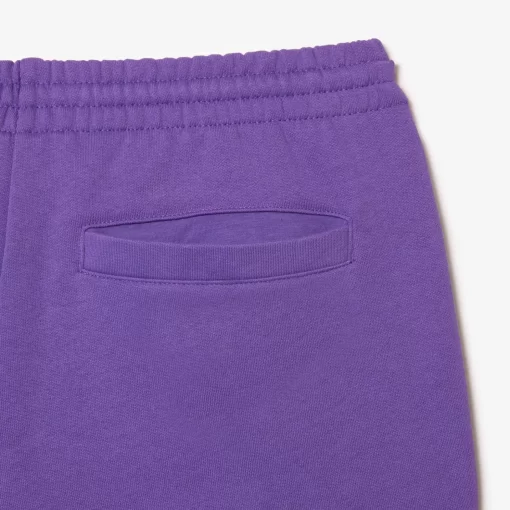 Lacoste Hosen & Shorts>Herren Jogger Shorts Aus Aufgerautem Bio-Baumwoll-Fleece Lila Sgi