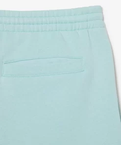 Lacoste Hosen & Shorts>Herren Jogger Shorts Aus Aufgerautem Bio-Baumwoll-Fleece Pastille Minzgrun Lgf