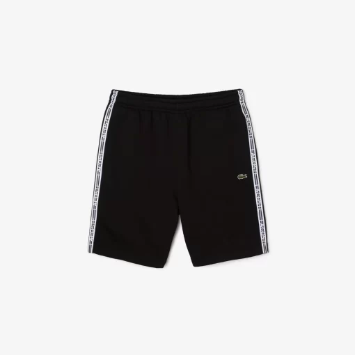 Lacoste Hosen & Shorts>Herren Jogger Shorts Aus Baumwoll-Flanell Schwarz 031