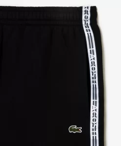 Lacoste Hosen & Shorts>Herren Jogger Shorts Aus Baumwoll-Flanell Schwarz 031