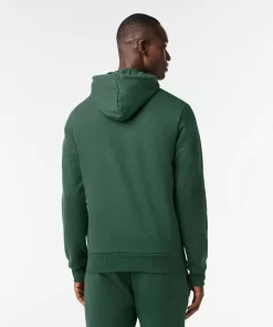 Lacoste Sweatshirts>Herren Jogger Sweatshirt Aus Bio-Baumwolle Dunkelgrun Smi